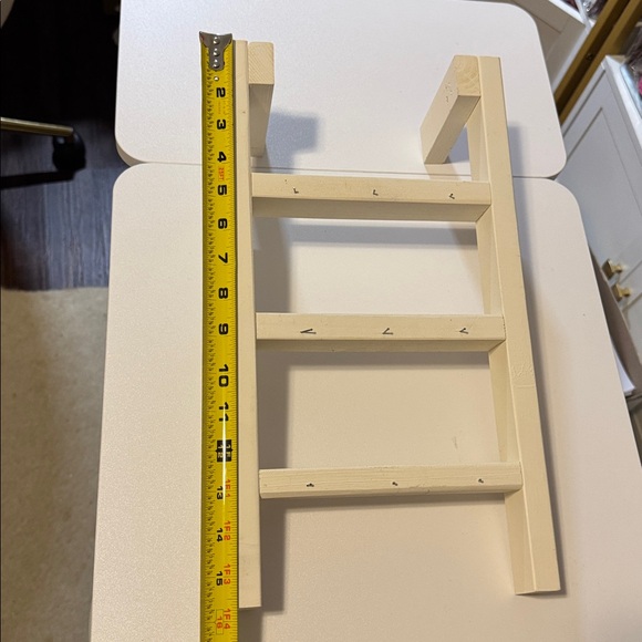 Set of 3, Cream Painted Wooden Display Stand - Picture 7 of 8